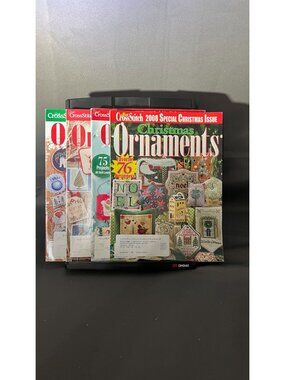 Just CrossStitch Christmas Ornaments Magazines Bundle